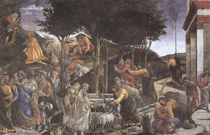 Sandro Botticelli Trials of Moses (mk36) China oil painting art